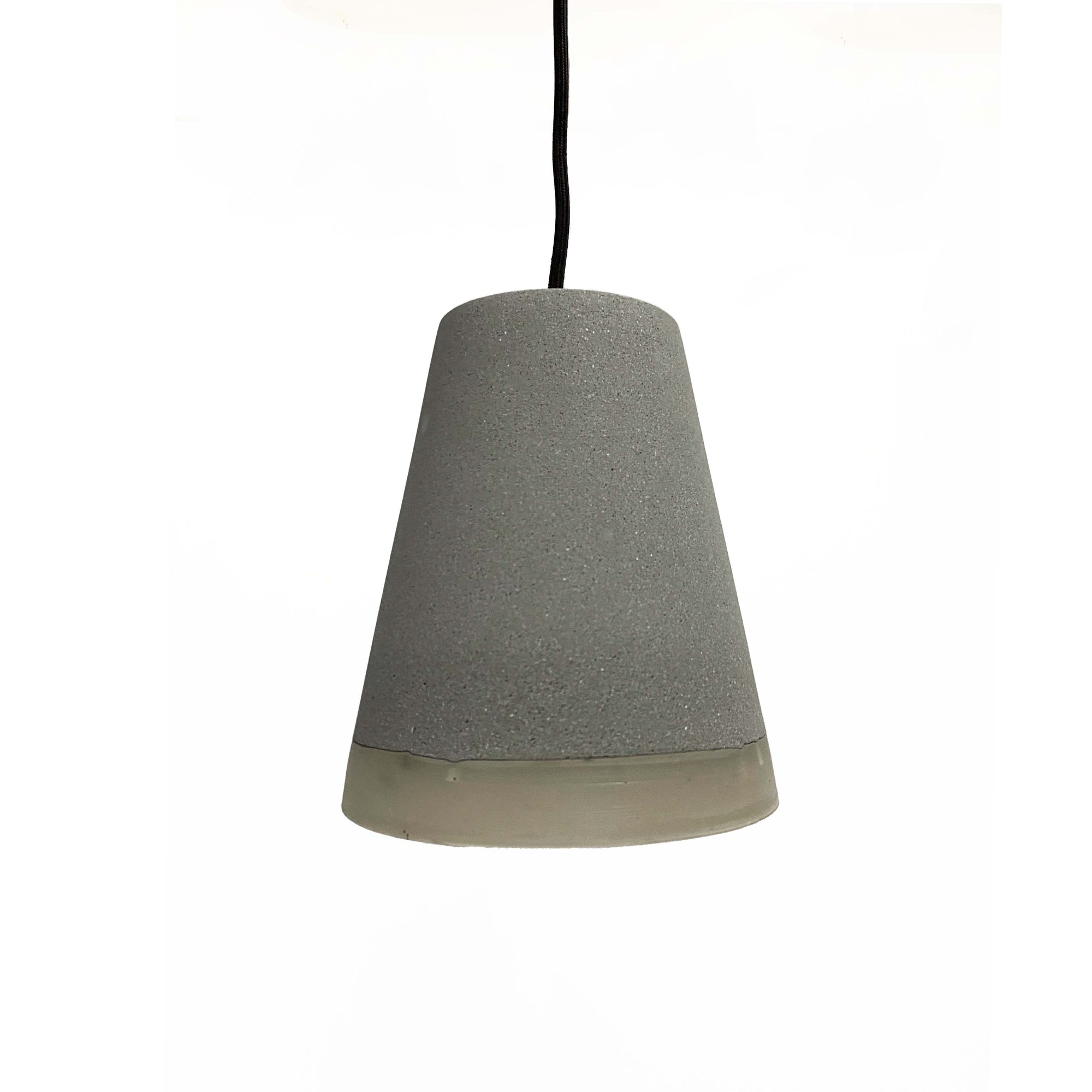 Bexley - Mid-Century Modern Grey Concrete and Resin Pendant Light