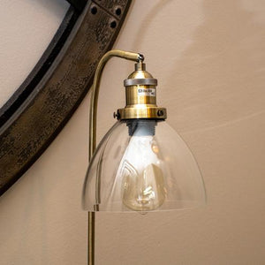 Newburgh Table Lamp - Bronze Metal Table Lamp with Clear Glass Shade