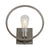 Eleanor Silver Circle Wall Sconce in Brushed Nickel