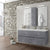 Alexander - 48" Grey, Modern Floating Double Vanity