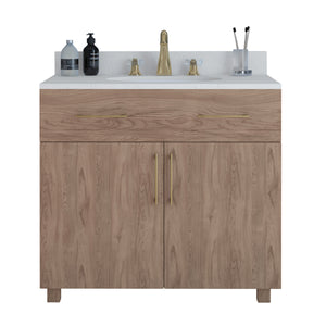 Durham - 36" Tiger Skin, Mid-Century Modern Freestanding Vanity