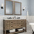 Brooks - 60" Grey Oak, Farmhouse Transitional Freestanding Vanity