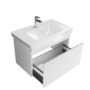 Woody - 31" White Modern Floating Vanity