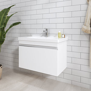 Woody - 31" White Modern Floating Vanity