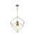 Harmony - Modern Square Iron Chandelier in Brass Finish