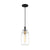 Larsen 1-Light Clear Glass Cylinder Pendant