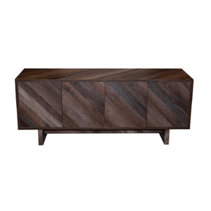 Bingham - Modern Low Storage Console with Dark Finish, 62 inches