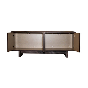 Bingham - Modern Low Storage Console with Dark Finish, 62 inches