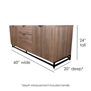 Abu Modern Console Table with Metal Base