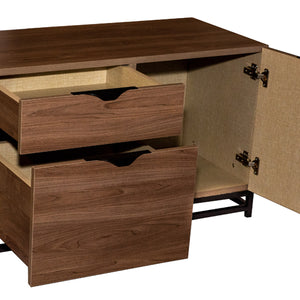 Abu Modern Console Table with Metal Base