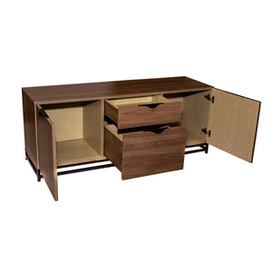 Abu Modern Console Table with Metal Base