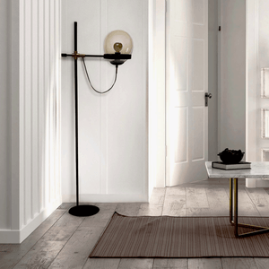 Colby - 64” Mid-Century Modern Floor Lamp Black