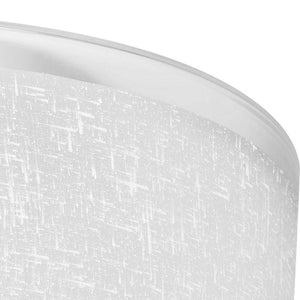 Dora - Large 3-Light Semi-Flush Mount Ceiling Light Fixture with Brushed Satin Nickel with Textured Glass