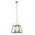 Austin - 4 Light Hanging Chandelier Pendant Light with Metal Cage Shade, Oil Rubbed Bronze/Gold
