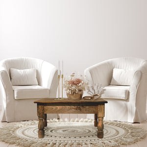 Emerson – Natural, Solid Mango Wood Farmhouse Coffee Table