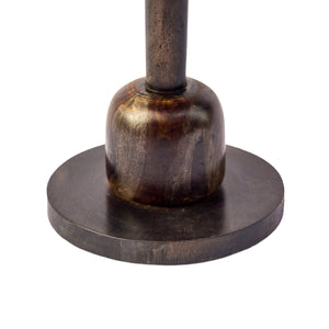 Sutton – Dark Walnut, Solid Mango Wood Modern Pedestal End Table