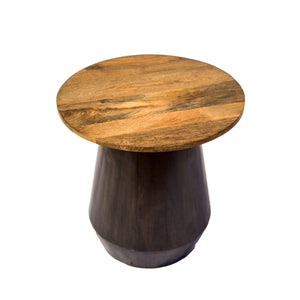 Harper – Natural, Solid Mango Wood Modern End Table