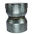 Savi - Hammered Iron Metal End Table in Antique Silver Finish