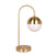 Klara Lamp - Brass Metal Midcentury Modern Table Lamp, Iron with Frosted Glass