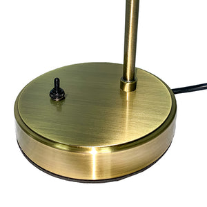 Newburgh Table Lamp - Bronze Metal Table Lamp with Clear Glass Shade