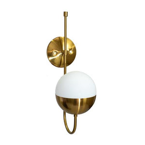 Klara Sconce - Brass Metal Midcentury Modern Wall Sconce