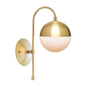 Klara Sconce - Brass Metal Midcentury Modern Wall Sconce