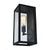 Bowery Black 14" Lantern Style Flush Mount Wall Sconce