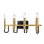 Rita 4-Light Bathroom Vanity in Black and Gold