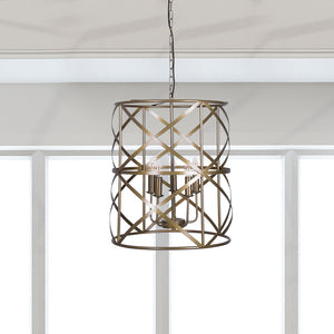 Addie - Large 5-Light Modern Industrial Wrought Iron Hanging Chandelier